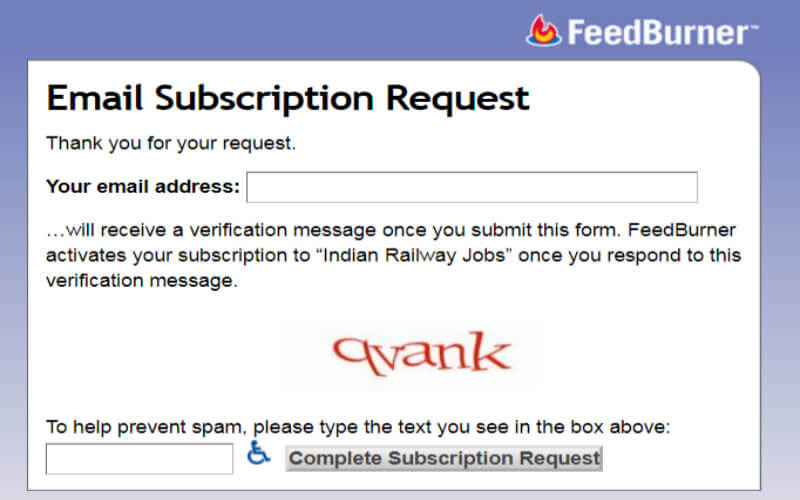 Free-Job-alerts-FeedBurner Email Subscription-form-800x500